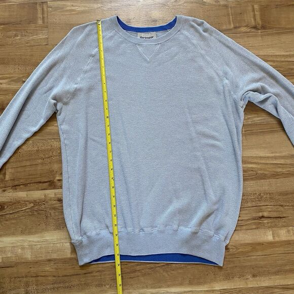 DARTMOOR XL Men’s Gray Silk Cashmere Cotton Knit Crewneck Preppy Sweater Golf - Picture 12 of 16